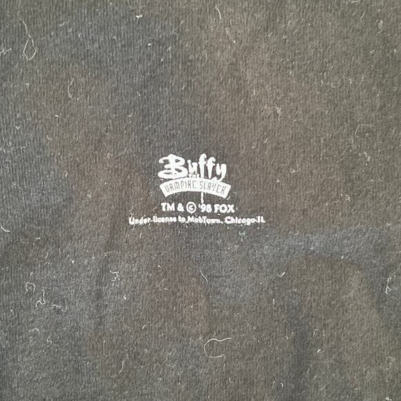 Rare Vintage 1998 Buffy the Vampire Slayer Promo T-Shirt BTVS Logo Never Worn M - Picture 3 of 10